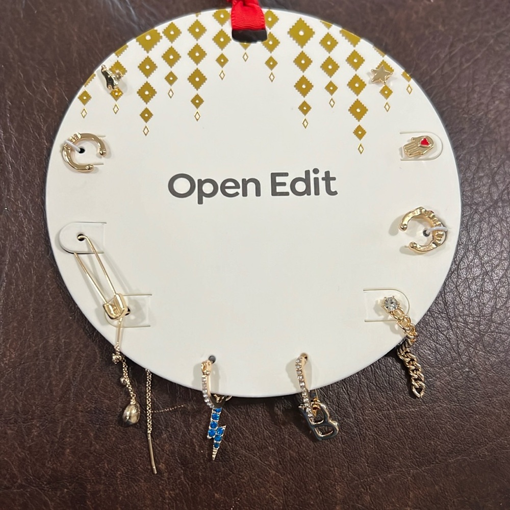 3/$18 Nordstrom Ope Edit Initial B Charm Party Set Multi - Gold - New - Lot 428